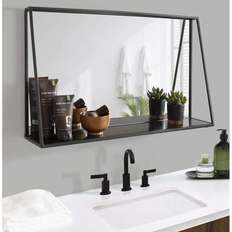 Latitude Run® Modern & Contemporary Accent Mirror with Shelf & Reviews